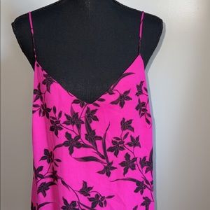 Cami top /Medium size/ Fuchsia & black